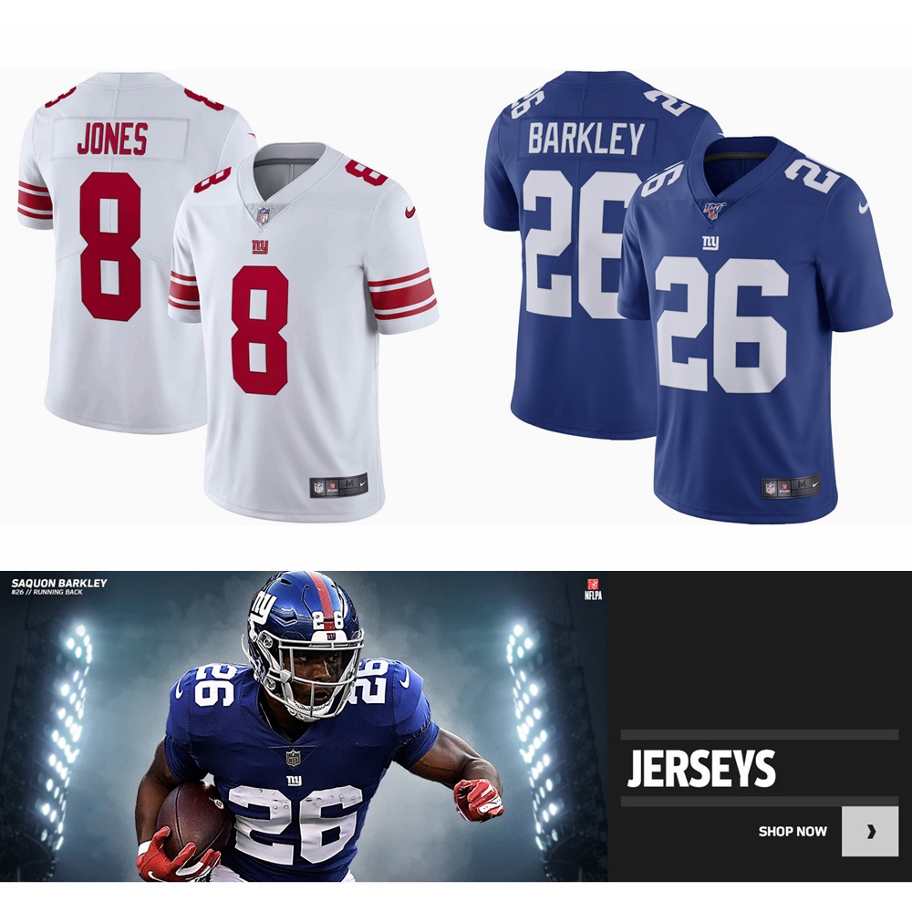 NFL_Jerseys Football Jerseys Men Women youth New York''Giants''Jersey 5 Kayvon  Thibodeaux 73 EVAN NEAL 26 Saquon Barkley 10 Eli Manning 8 Daniel Jones 19  Kenny Golladay 