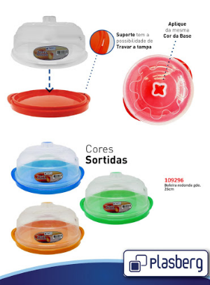 Boleira Redonda Plastico Grande 26CM