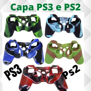 CAPINHAS DE SILICONE EM ALTA QUALIDADE GRÁFICA SERVE  NOS CONTROLES PARA PS2 e PS3 em Oferta na Shopee