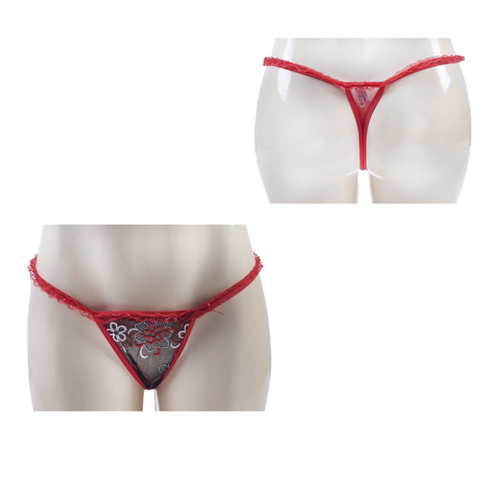 Calcinha De Renda Sexy Tanga Fio Dental Lingerie Sensual Shopee Brasil 6378