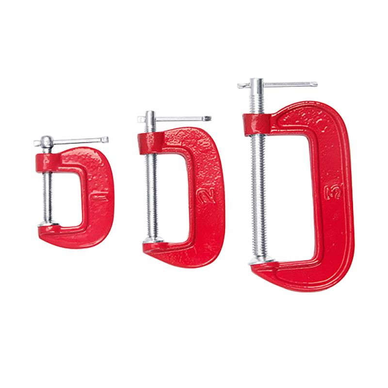 Jogo de Grampos Tipo C com 3 Peças 8877 BRASFORT em Oferta na Shopee