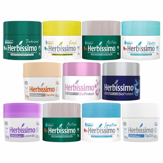 Desodorante em Creme Herbíssimo Sem Álcool 55g Várias Fragrâncias