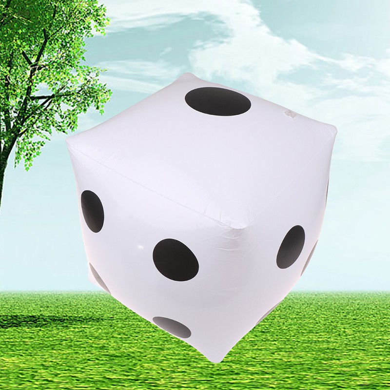 30Cm inflatable multi color blow-up cube pvc dice toy game toy new NA