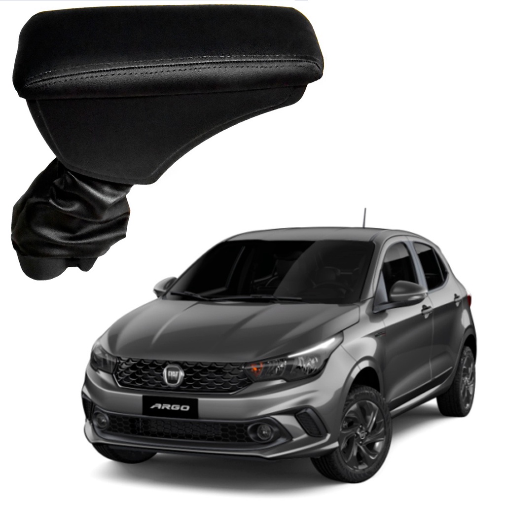 Acessório Automotivo Encosto Apoiador De Braço Fiat Argo 2017 - 2022 Modelo Grafite Cinza e Preto Artefactum em Oferta na Shopee