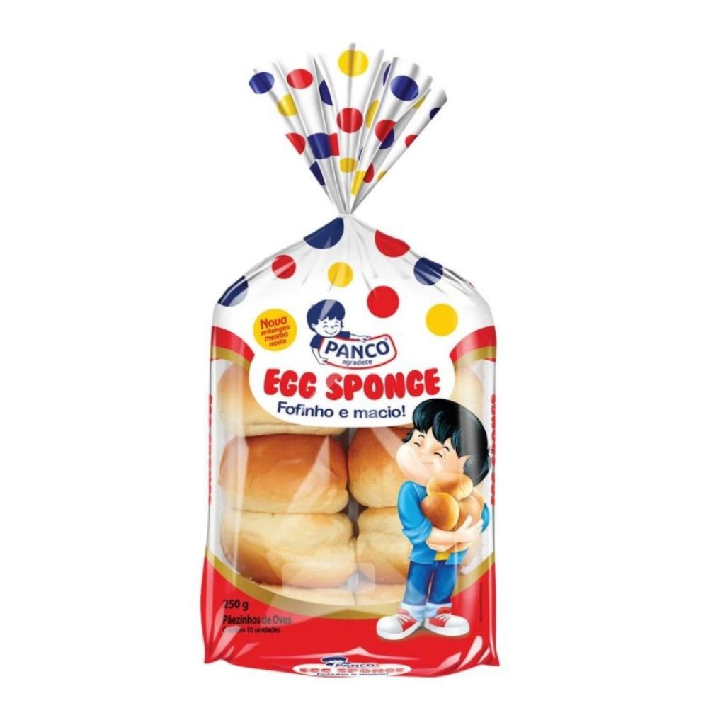 Pão Egg Sponge  fofinho e macio Panco de ovo 250 Gr