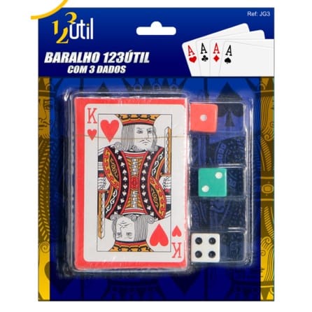 Jogo De Baralho Duplo - Qualidade Premium 108 cartas - Estojo Plástico  Prova D'água - Truco - Canastra - Buraco - Poker - Escorrega o Preço