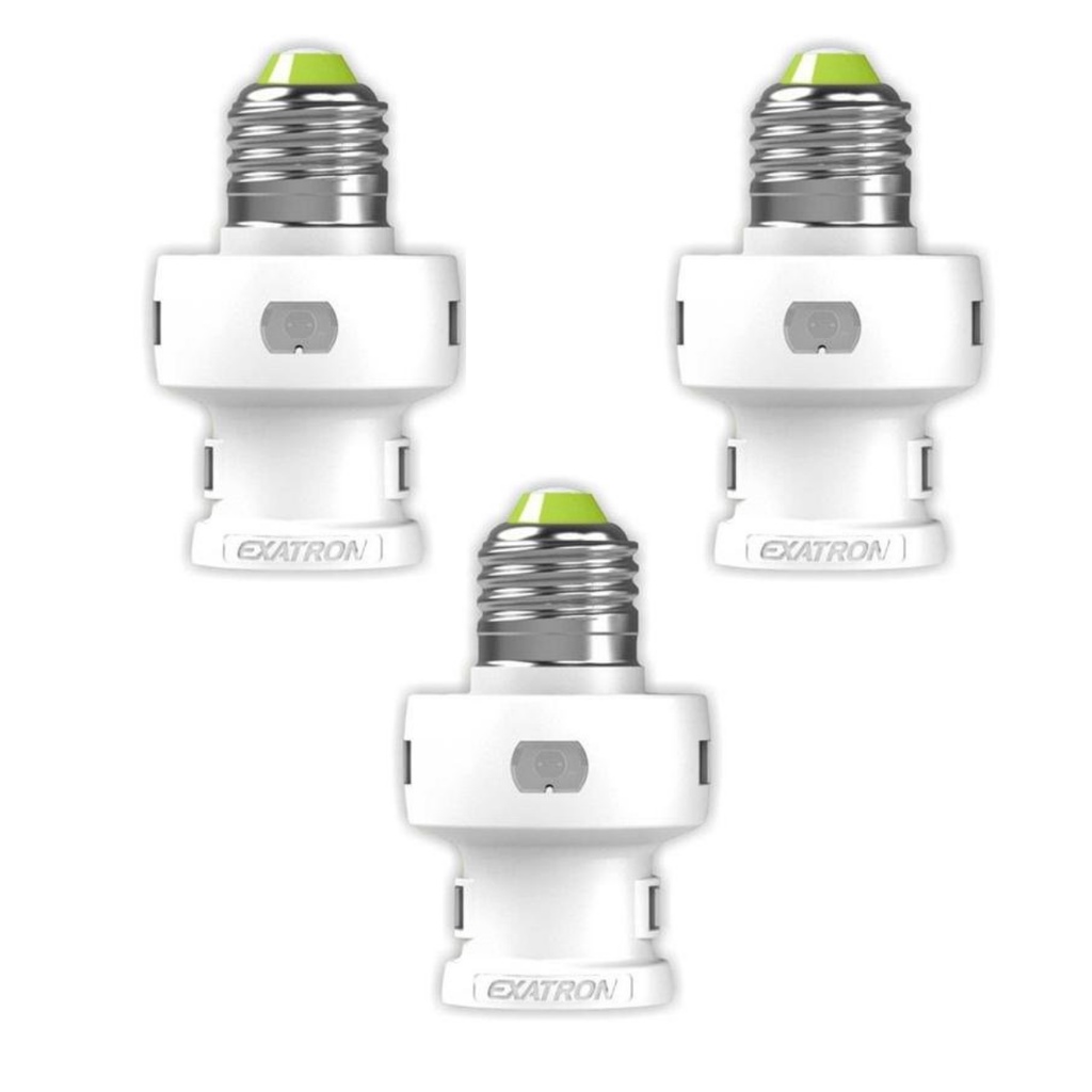 Kit Com 3 Fotosoquete Fotocélula Relé Iluminação Soquete E27