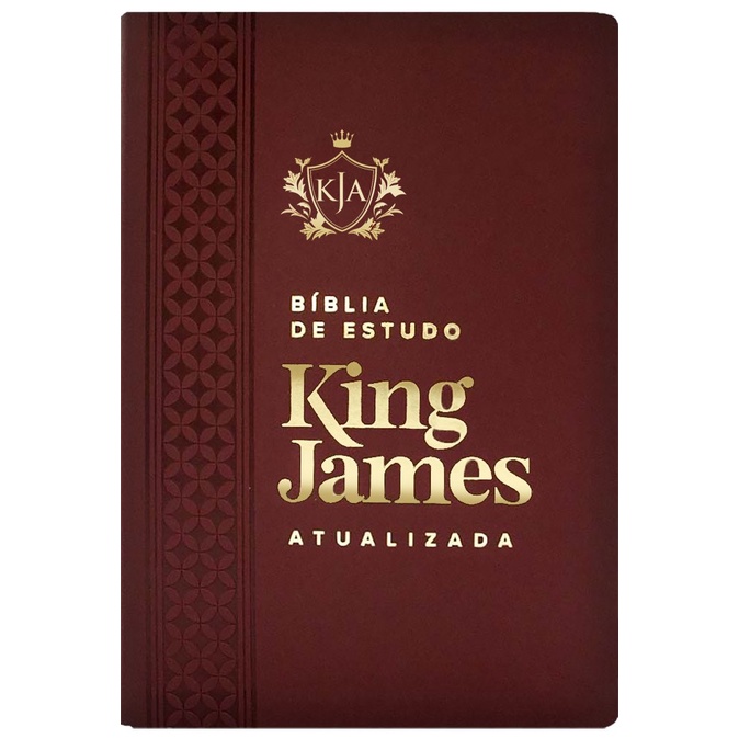 Bíblia de Estudo King James | KJA Letra Grande | Vinho em Oferta na Shopee
