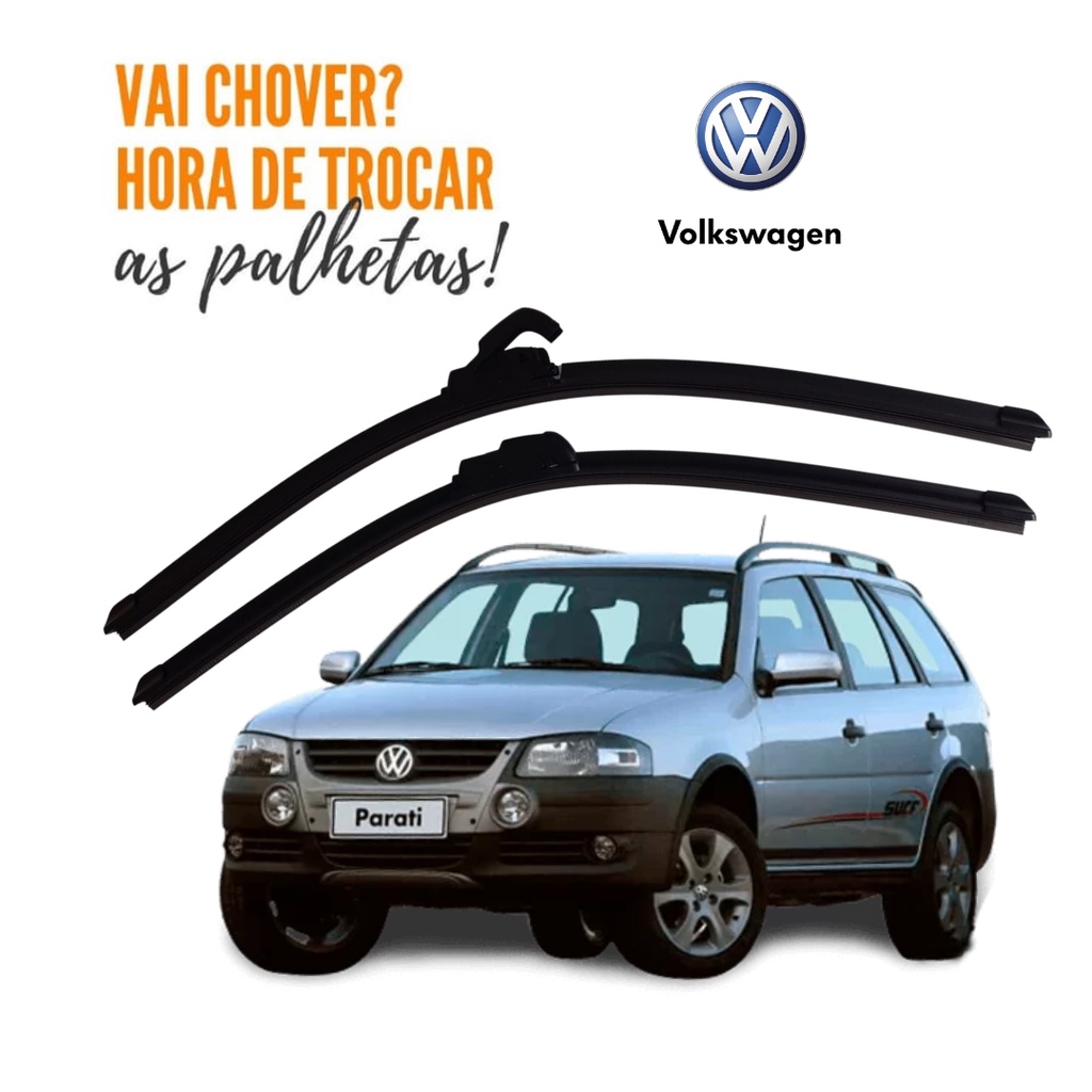 Par Palheta Limpador do Parabrisa Parati G4 2005 2006 2007 2008 2009 2010 2011 2012 Silicone