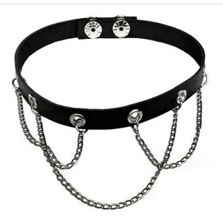 Gargantilha Choker Colar Punk Rock Ghotic Kpop Colsplay Regulável