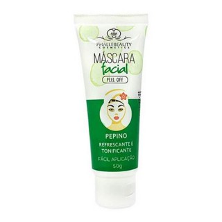 Máscara Facial Peel Off Pepino Bisnaga PhálleBeauty PH050 em Oferta na Shopee