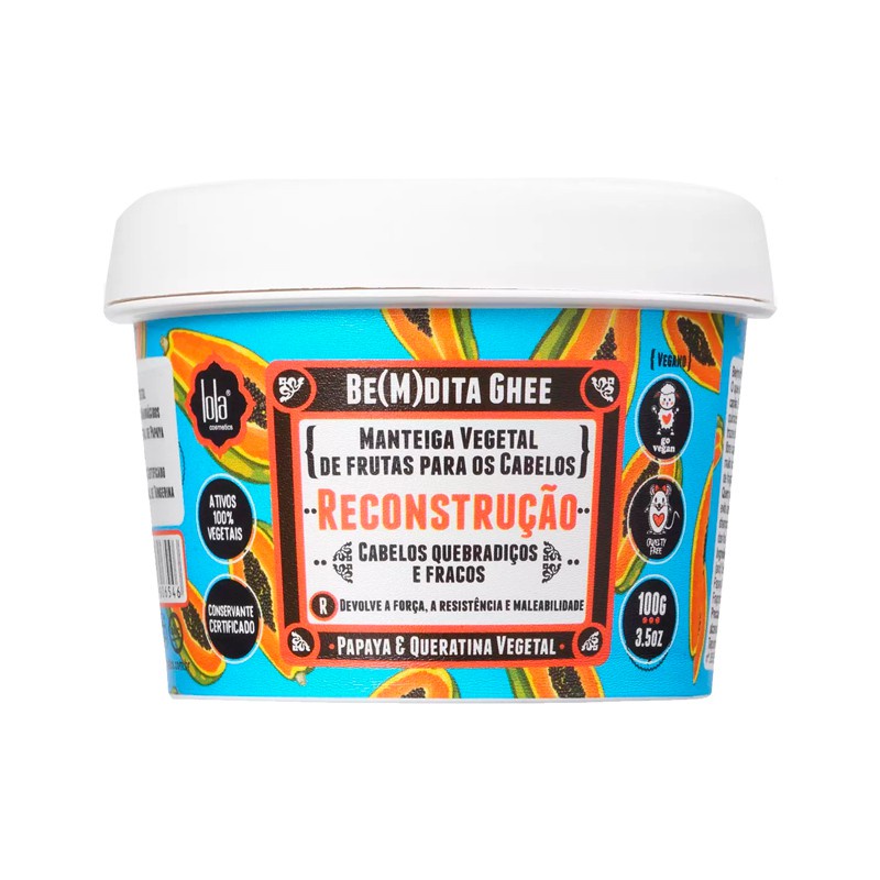 Lola Bemdita Ghee Mascara Reconstrução Mamão 100g