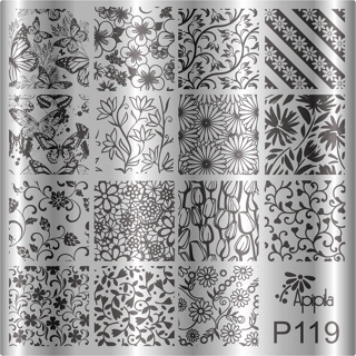 Placa de Carimbo De Unhas Apipila P119 em Oferta na Shopee