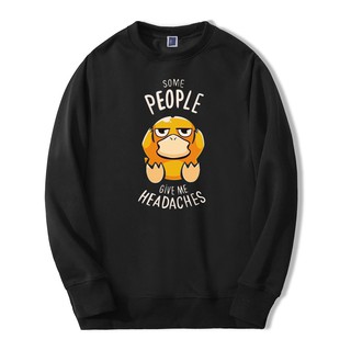 Moletom Gola Redonda Unissex Pokémon Psyduck Headaches