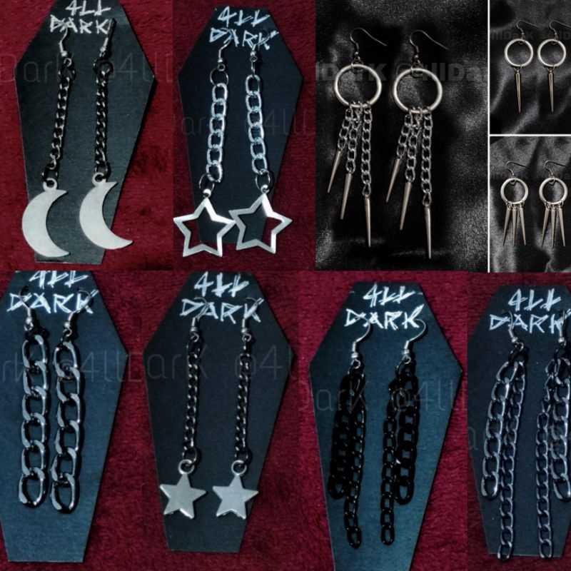 Brinco Spike Gótico Punk E-girl Aesthetic