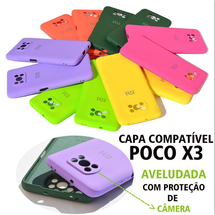 Capa Capinha Xiaomi Poco X3 De Silicone E Aveludada Shopee Brasil 7811