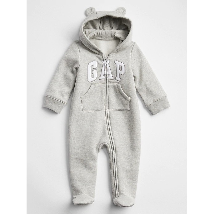 Macacao Gap Bebe Cinza Com Capuz Shopee Brasil