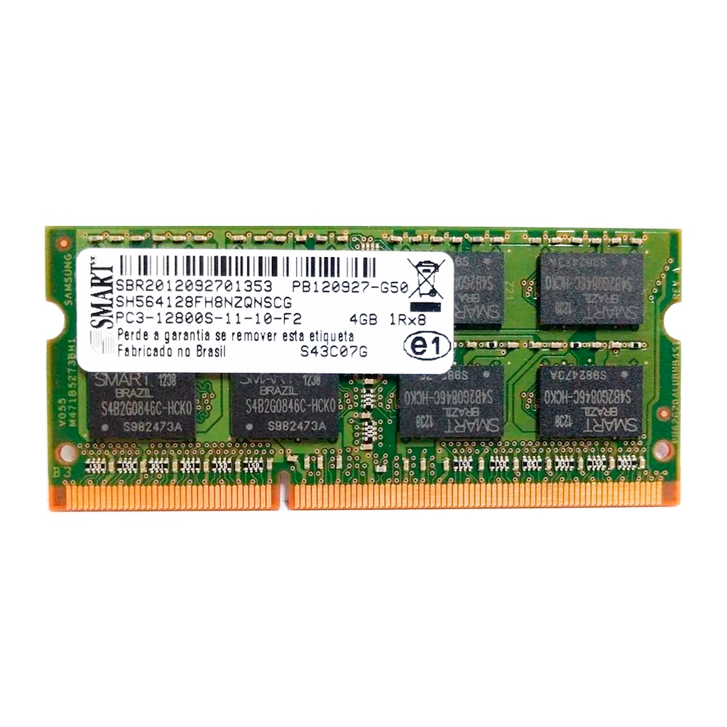 Memória Smart 4gb Notebook Ddr3l Pc3l 12800s 1600mhz Novo