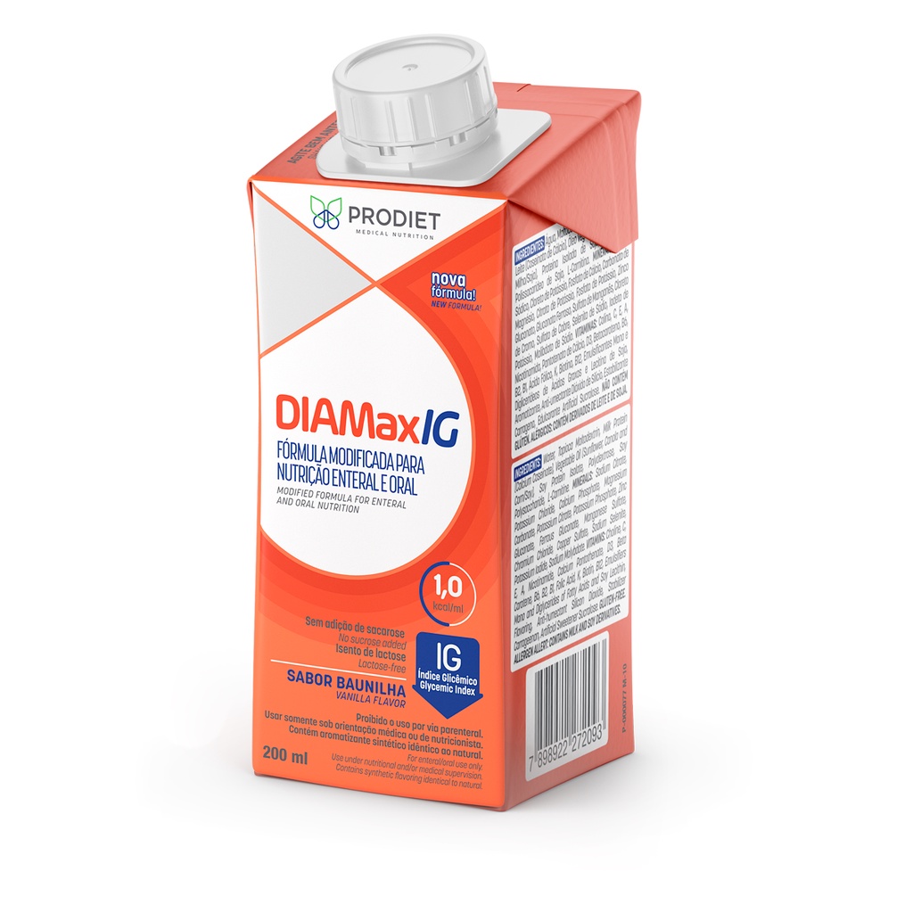 Diamax IG 200ml Dieta Enteral Para Diabéticos - Prodiet