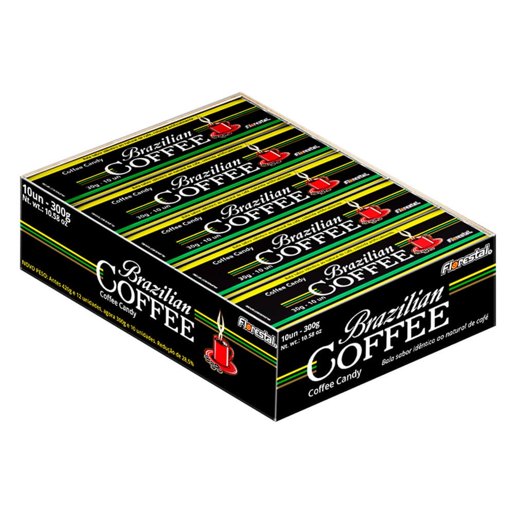 Bala Drops Café Brazilian Coffee c/10 - Florestal
