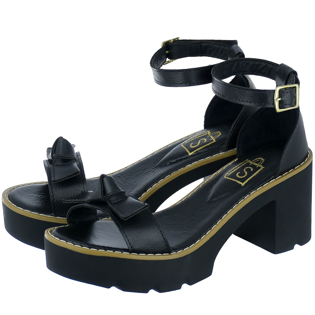 Sandália Sola de Vira Sintético feminino Com Detalhe em Laço em Oferta na Shopee