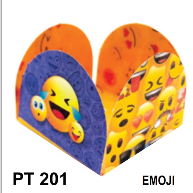 50 forminhas 4 pétalas EMOJI para doces, bombom de chocolate brigadeiros festas temáticas festa em Oferta na Shopee