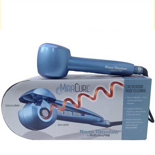 Cacheadora de cabelo babyliss pro nano titanium Cachos Perfeitos em Segundos – Modelador Automático com Timer e Direção.