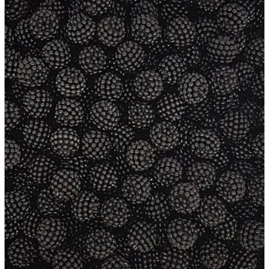 50aprox. Pérolas Craqueladas 10mm, cor Preta com furo para Artesanato decoração bijuteria em Oferta na Shopee