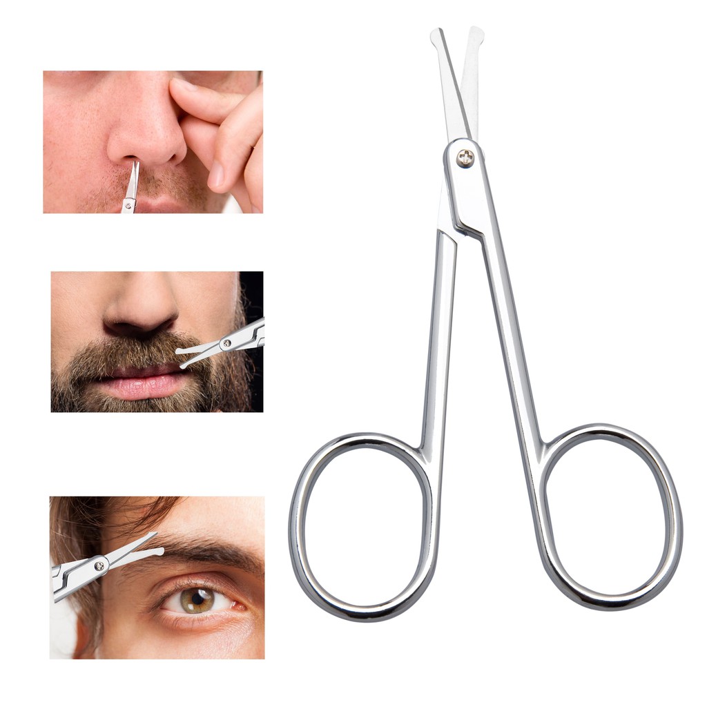 Tesourinha Tesoura de cortar aparar pelo do nariz, bigode, sobrancelha, orelha Corte Preciso com
