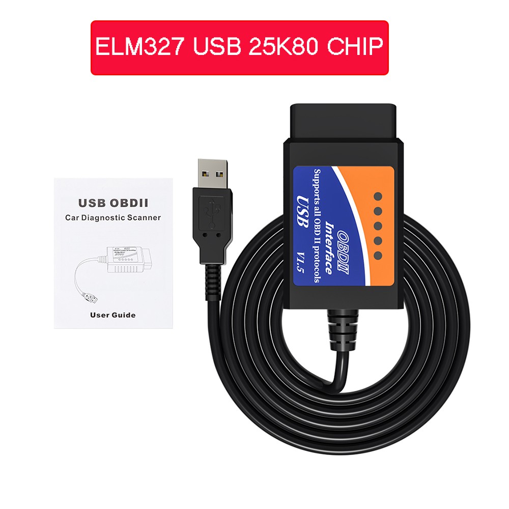 ELM327 USB OBD2 FTDI FT232RL Chip OBD 2 Scanner Automotivo Para PC EML 327 V1.5 ODB2 Interface Ferramenta De Diagnóstico