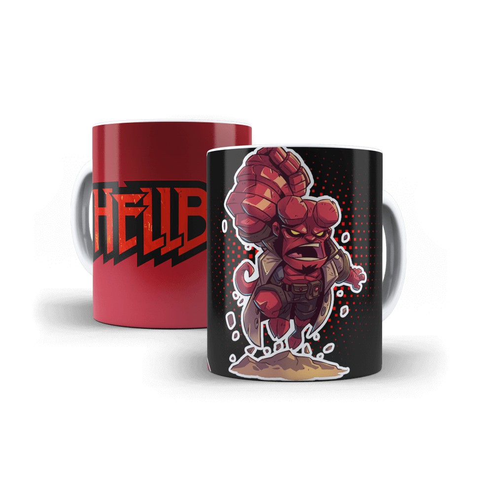 Caneca Hellboy Personalizada Porcelana