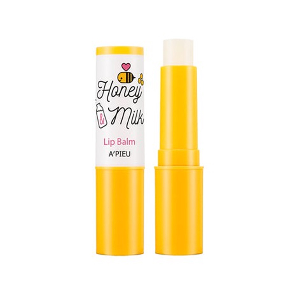 [a'pieu] Protetor Labial Nutricional De Mel E Leite apieu 3.3g