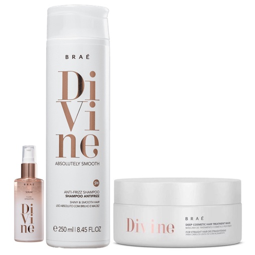 BRAÉ Divine Shamp 250ml, Masc e Serum Plume Sensation em Oferta na Shopee