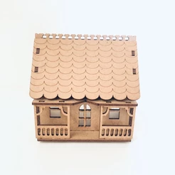 Mini Casa Casinha Vila Natalina Natal Decoração Mdf