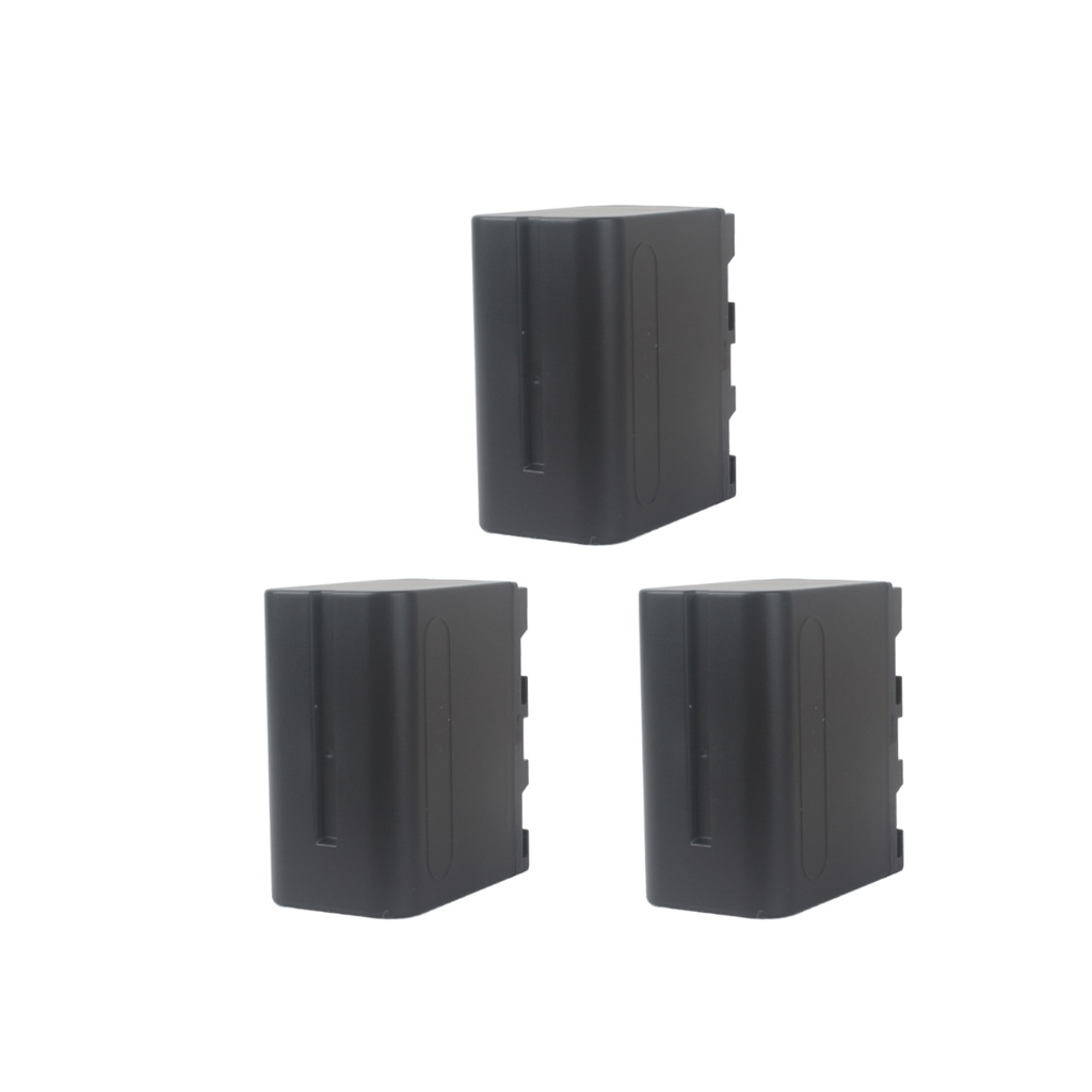 3bateria Np-f960 f970 7.4v Pra Filmadora Iluminador Led Yongnuo