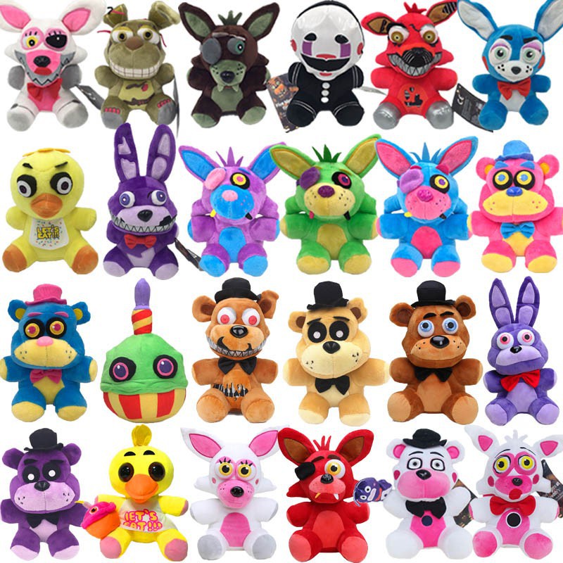 18-25cm FNAF Five Nights At Freddy's Phantom Foxy Plush Doll Stuffed Animal  Plush Doll Toys Children Great Gifts - Escorrega o Preço