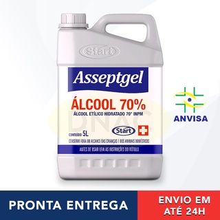 Álcool 70 Líquido Hospitalar Antisséptico Anvisa - Galão 5l