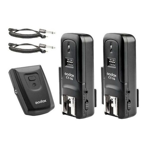 Rádio Flash 16 Canais Transmissor 2 Receptor P Estúdio Ct-16