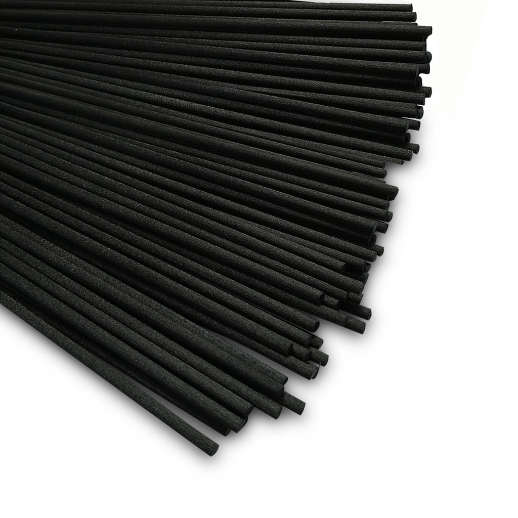 Vareta Para Aromatizador Difusor Em Fibra 4mm 25cm Preta 10 Unidades