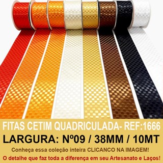 FITA CETIM QUADRICULADA SINIMBU 10MT R:1666/38mm /Nº9 em Oferta na Shopee