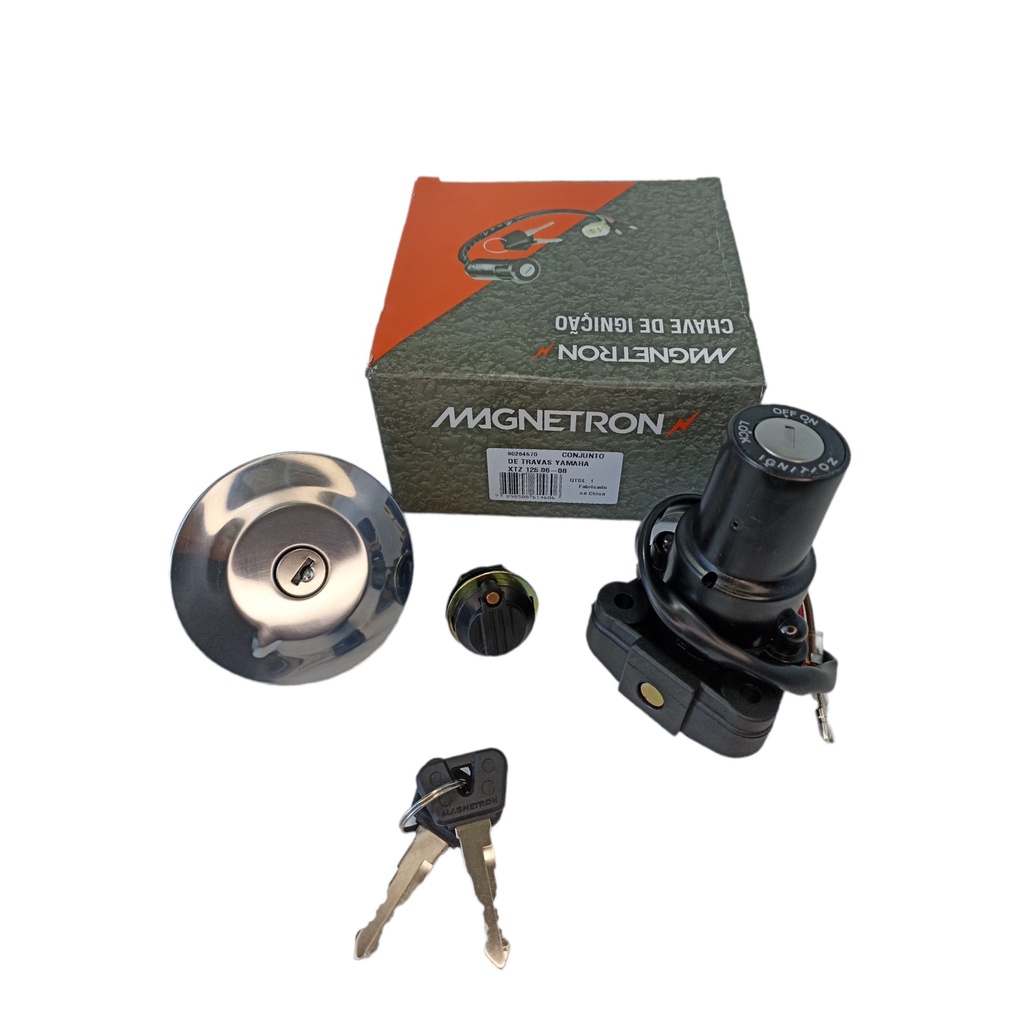 Kit Chave Ignição Xtz E K 125 2006 2007 2008 (3 Peças)