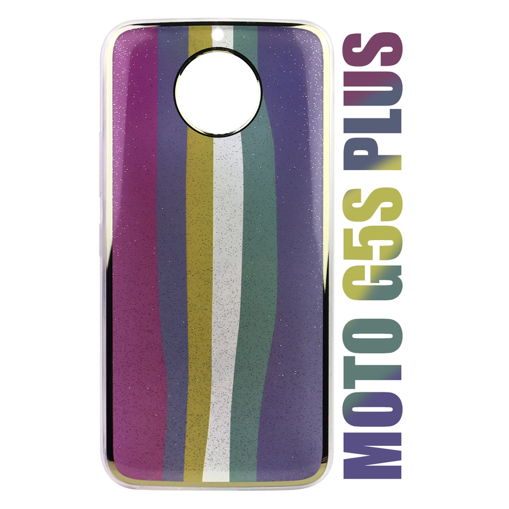 Case Capinha case Acrílica Arco Iris Candy LGBT Algodão Doce Compatível Motorola Moto G5s Plus Xt1802 tela 5.5