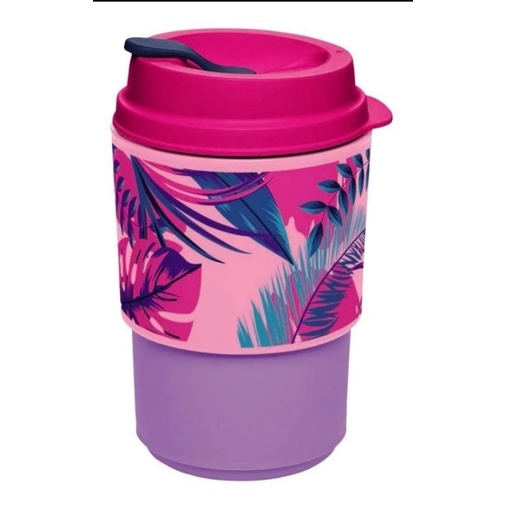 Tupperware Copo Para Viagem Floral 350ml