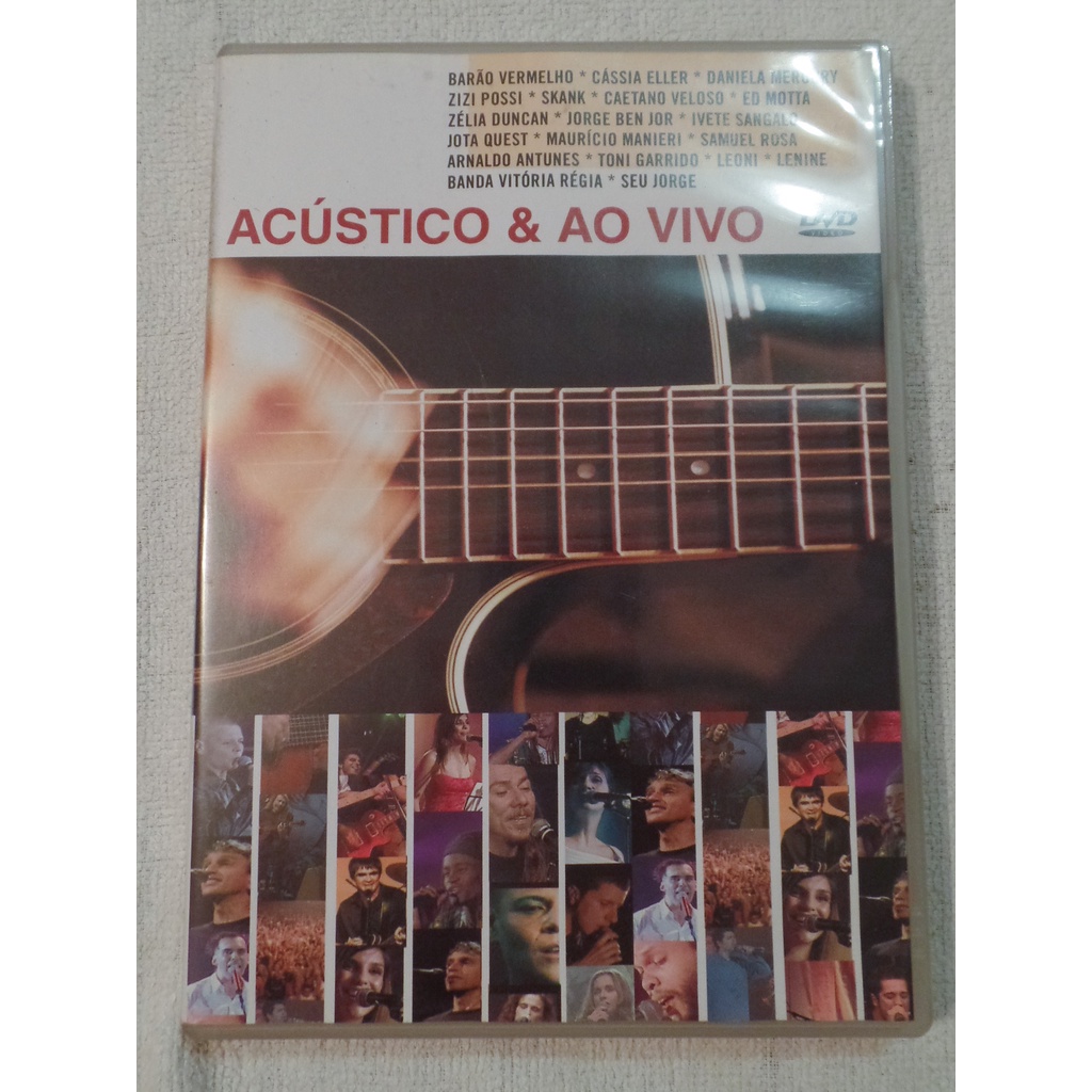 DVD Original Coletânia Acústico e Ao Vivo - Artistas Brasileiros Som Livre