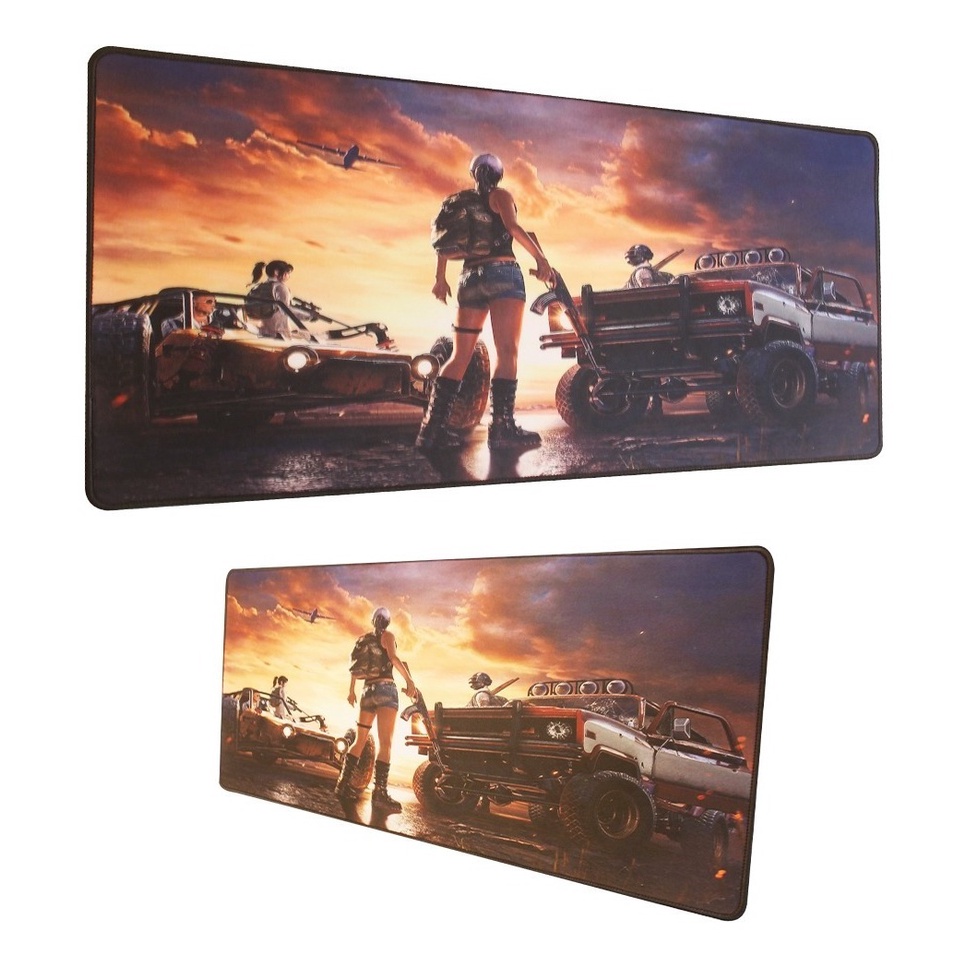 Mousepad Gamer De Tecido Pugb Xg 300mm X 700mm X 3mm - Briwax  K8 Estampado