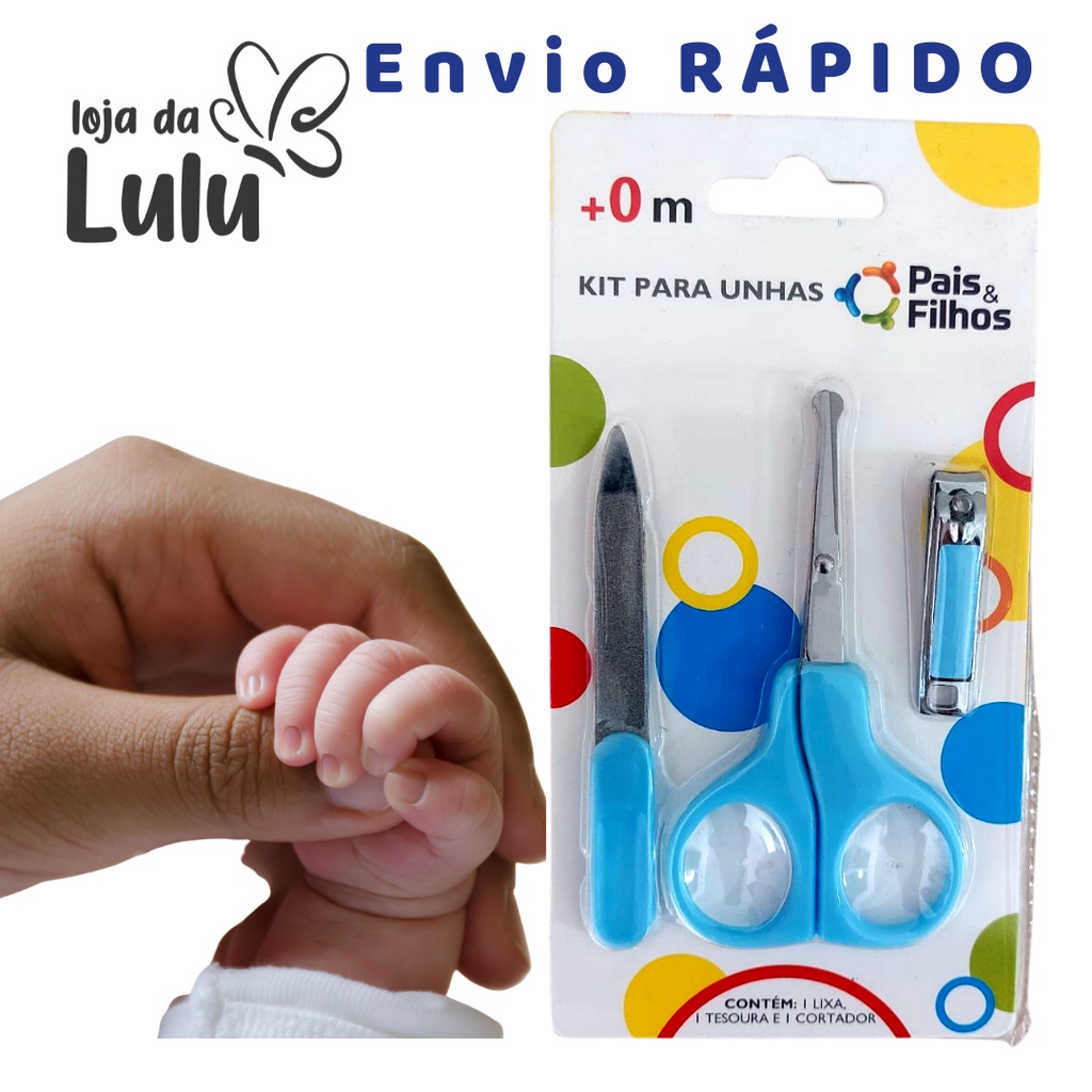 Kit para Unhas Bebê Conjunto Cuidados Unhas Bebê Tesoura Unha Bebê