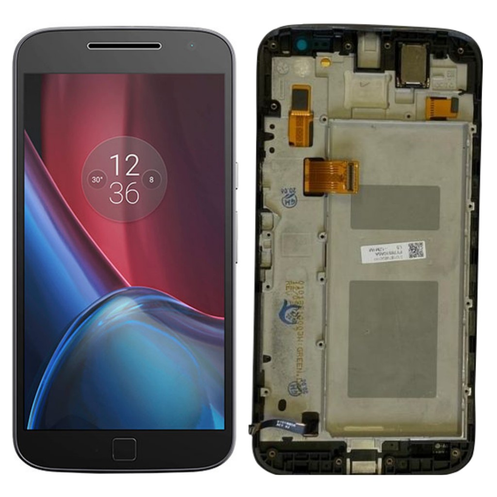 Tela Frontal Motorola Moto G4 Plus XT1640 Preto e branco