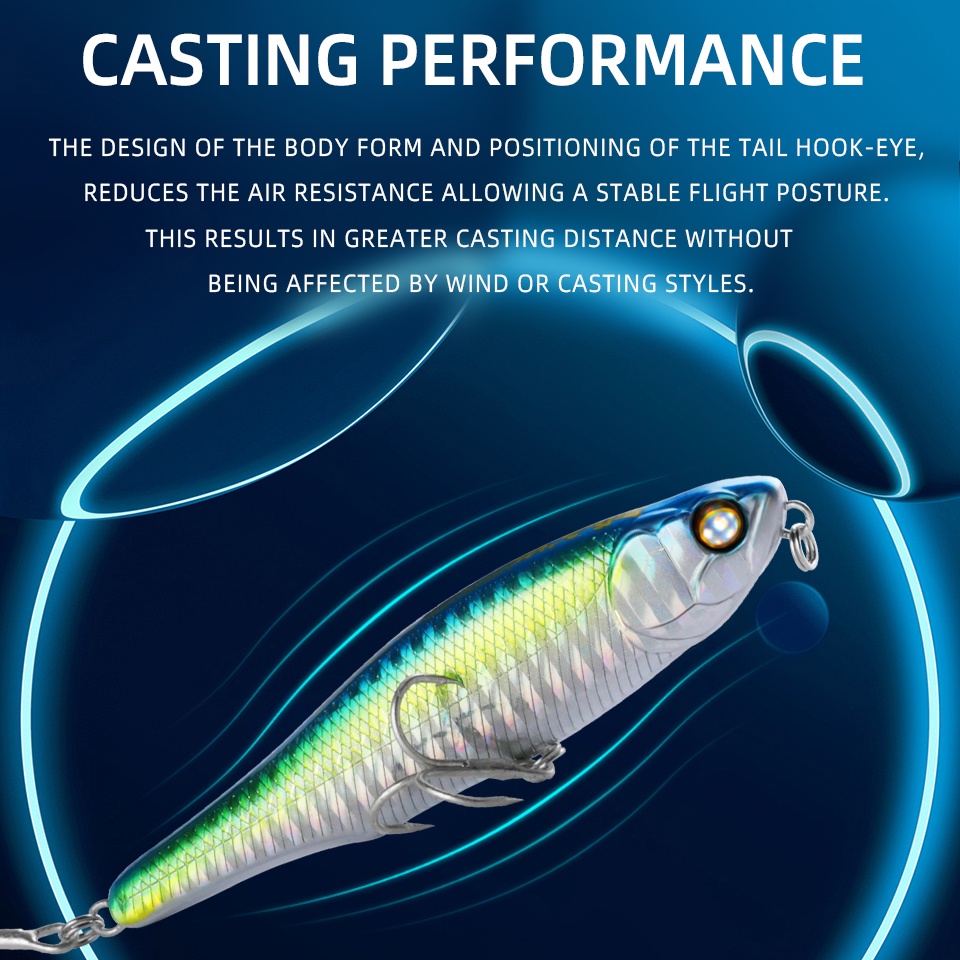 BEARKING BLACK POWDER 8,7cm 10CM Modelo Quente Isca De Pesca Dura 30 Cores Lápis De Qualidade Profissional Para Cachorro Andar Ação