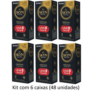 Kit com 6 pacotes preservativos SKYN Blowtex