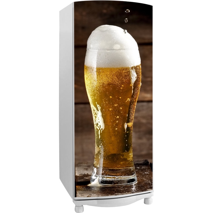 Adesivo De Geladeira decorativo bebida Cerveja taça de Chopp alta qualidade casa comércio